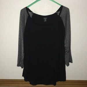 Torrid Black/Silver Blouse